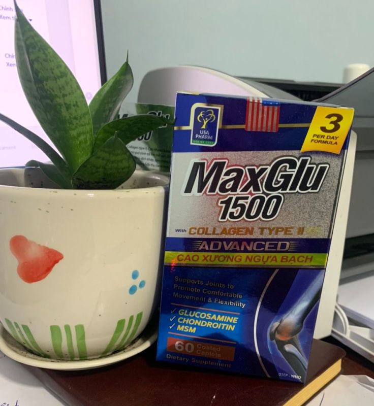 [HCM]Maxglu 1500 giúp phục hồi tái tạo mô sụn khớp tăng tiết dịch lọ 60 viên sản phẩm đa dạng chất lượng tốt đảm bảo an toàn sức khỏe người sử dụng nhập khẩu