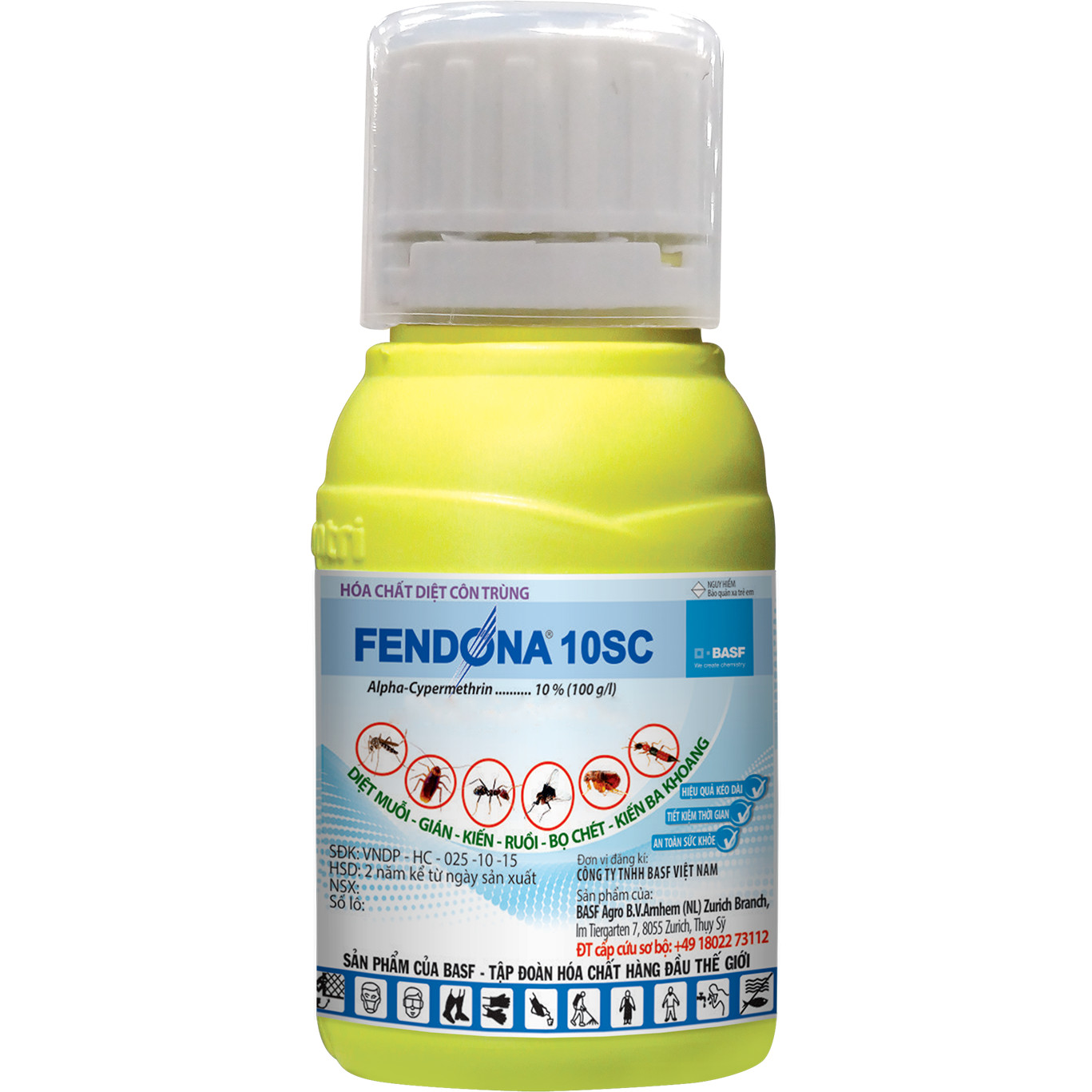 Diệt muỗi, côn trùng Fendona chai 50ml