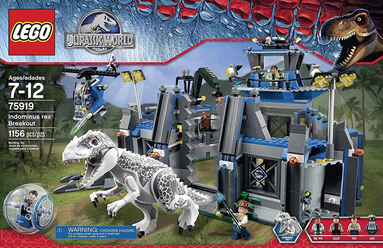Indominus Rex Parque JurÃ¡sico De Juguete T Rex Lego Jurassic