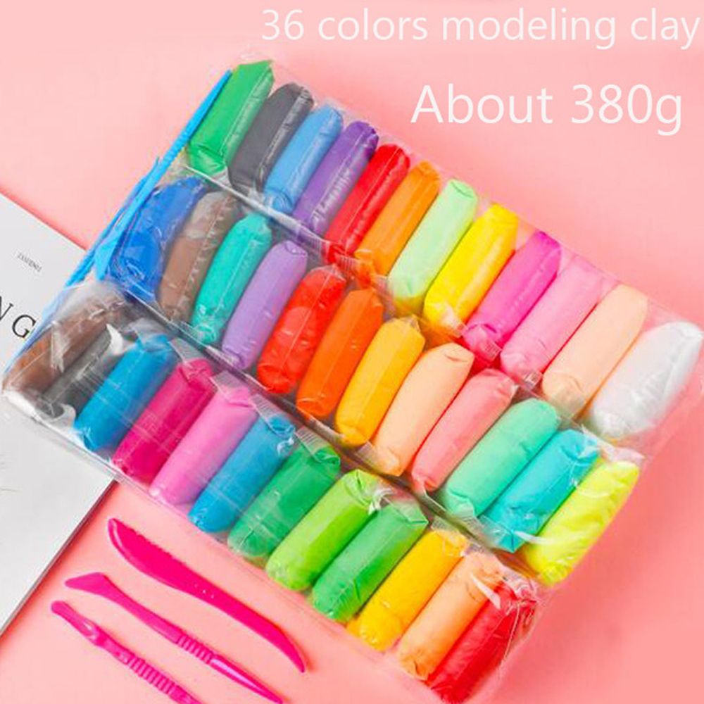 GUGAE33 Playdough Children Gift Colorful Polymer Clay 5D Toys DIY Toys Air Dry Plasticine 36 Colors Slimes Modeling Clay Super Light Slimes