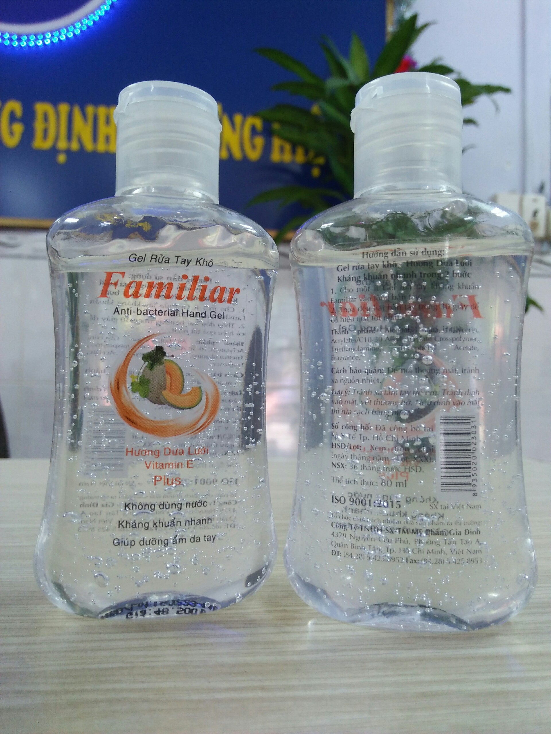 Combo 2 Gel rửa tay khô Familiar 80ml