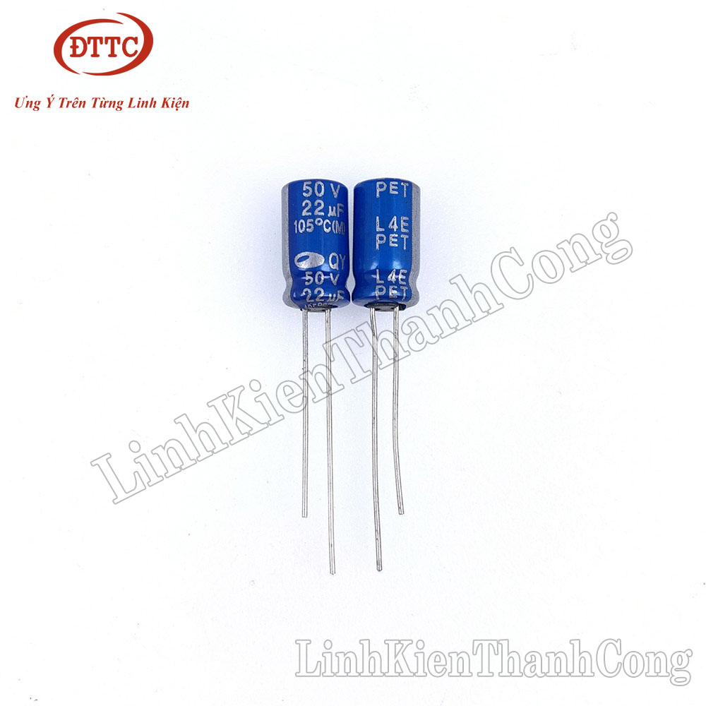Bộ 2 Chiếc Tụ Hóa SAMWHA 22uF 50V (6x12mm)
