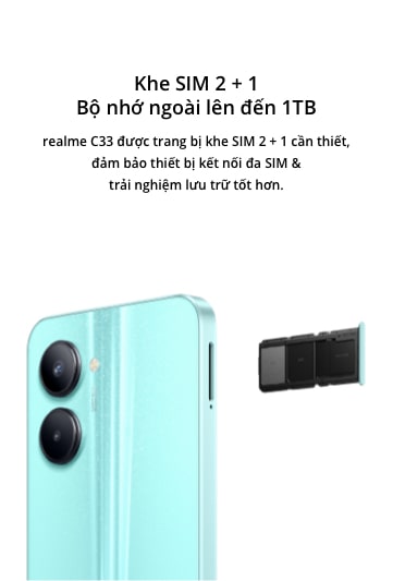 Điện Thoại realme C33   - Hàng Chính Hãng Miễn Phí Vận Chuyển