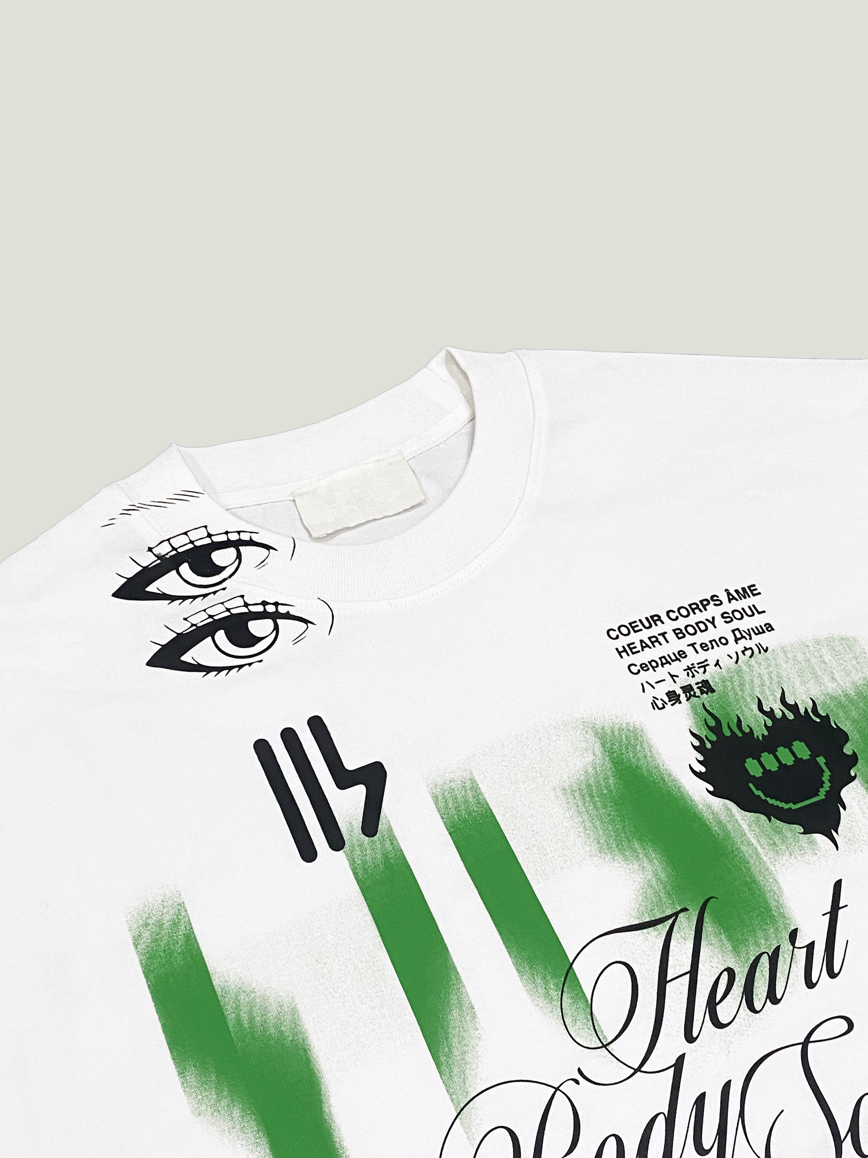 Áo phông hình HBS BRAVE BOXY T-SHIRT - WHITE