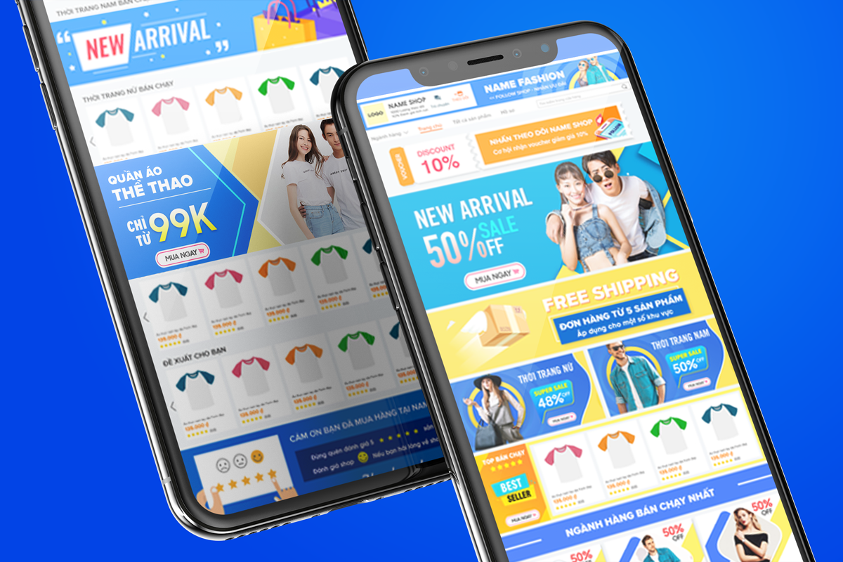 [HCM]Bộ 15 banner gian hàng Thời Trang (Template) - SkyDes