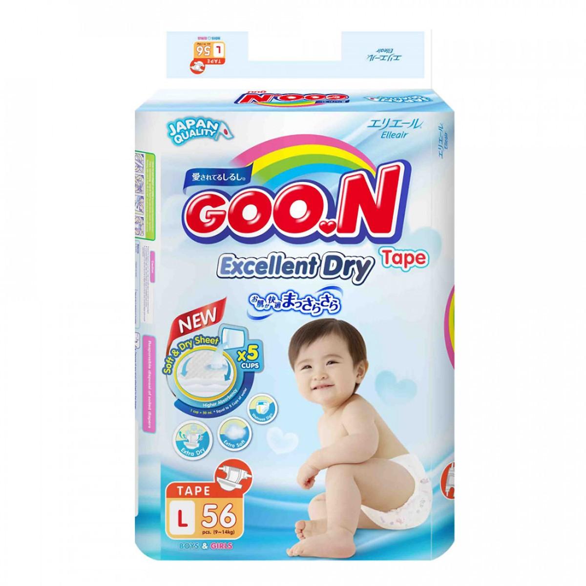 [HCM]Bỉm Goo.n Slim dán L56