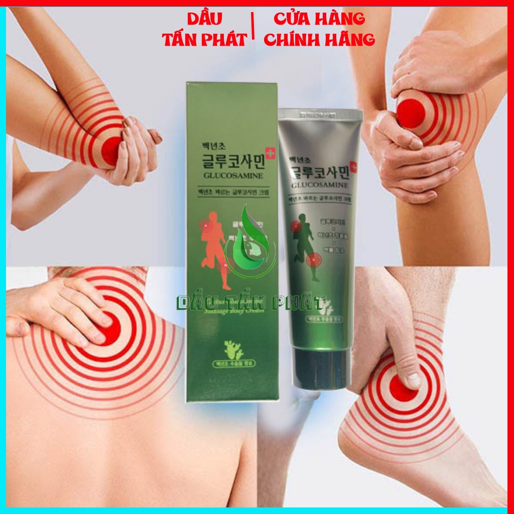 COMBO 5 Hộp Dầu Lạnh Xoa Bóp Khớp Glucosamine 150ml Dầu Lạnh Hàn Quốc Dầu Lạnh Bôi Khớp