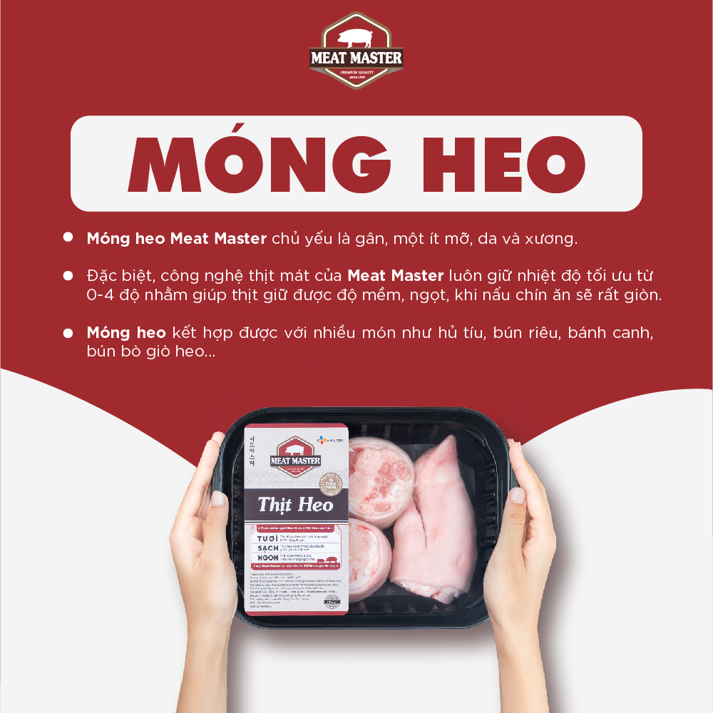 Móng heo Meat Master ( 400G ) - Thịt heo mát ngon, mềm mọng, ngọt thịt