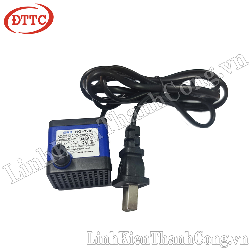Bơm Chìm Mini HG-320 220V 3W
