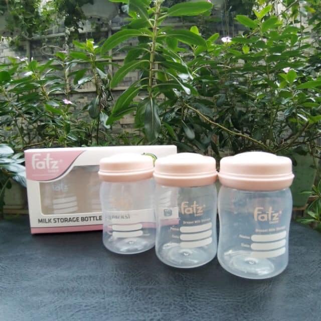 BỘ 3 BÌNH TRỮ SỮA FATZ BABY 150ML
