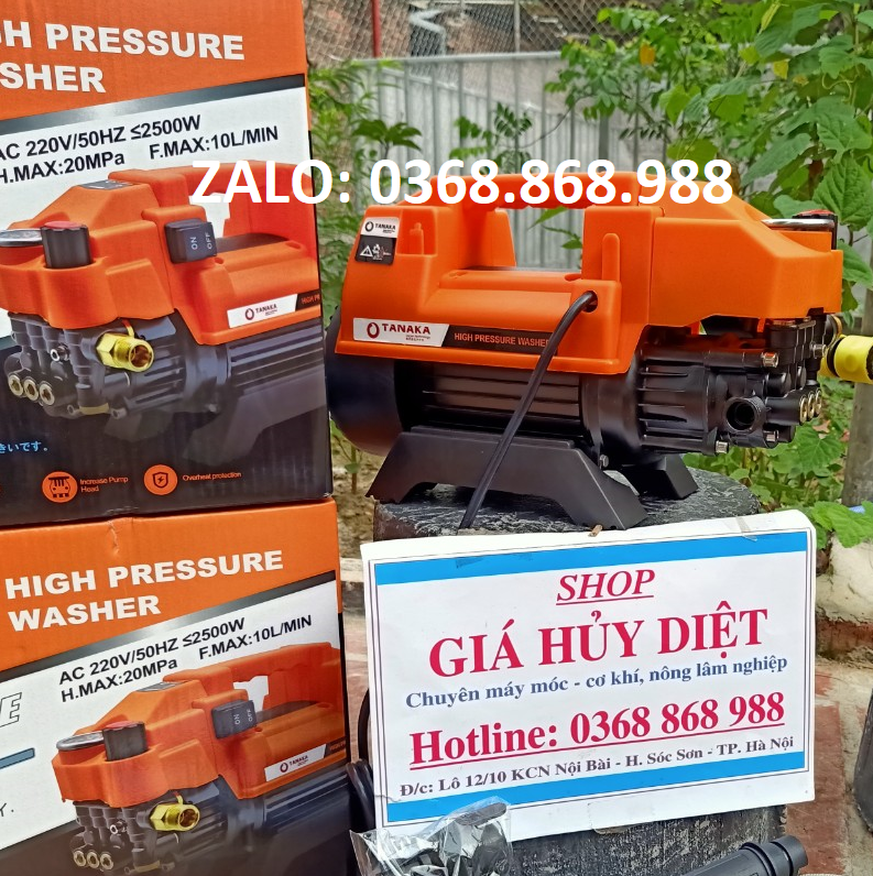 máy rửa xe tanaka 2500w có chỉnh áp