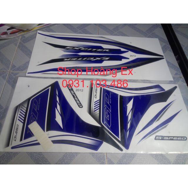 [HCM]Tem Exciter 135 xanh GP đời 2014