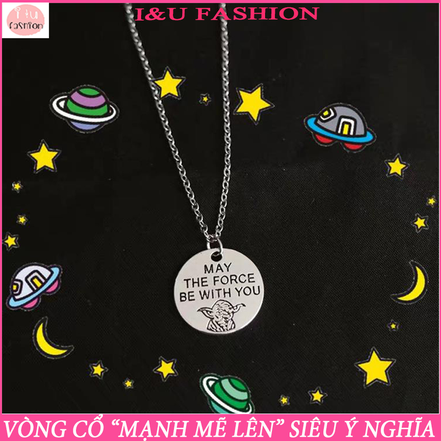 Dây chuyền vòng cổ Nam Nữ với thông điệp " Hãy mạnh mẽ lên " vô cùng ý nghĩa thích hợp làm quà tặng với dây xích kim loại dày và chắc chắn màu bạc VC-50