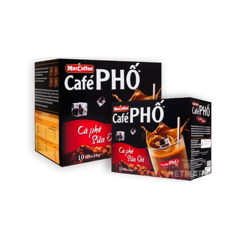 CÀ PHÊ PHỐ - SỮA ĐÁ ( MACCOFFEE ) 10 gói
