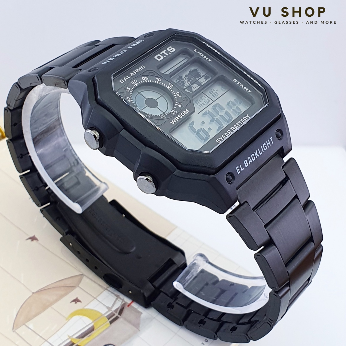 O.T.S Men's Watch 3188G- Multifunction
