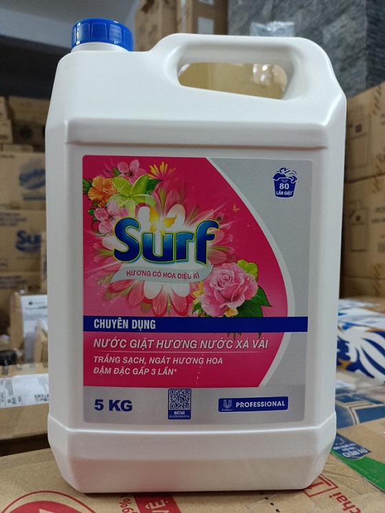 Nước giặt surf can 5kg đậm đặc gấp 3 lần