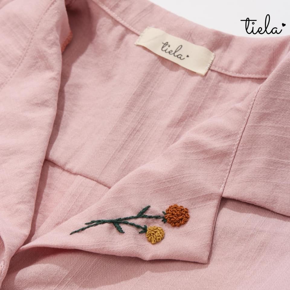 TIELA Áo sơ mi thêu hoa bi - Bibi Shirt