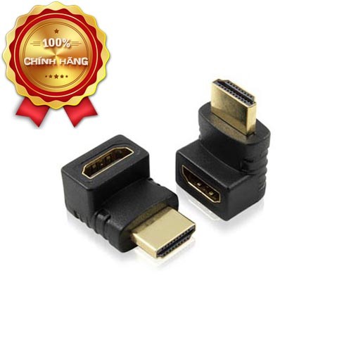 Đầu nối HDMI  1 đầu đực 1 đầu cái bẻ 90 độ
