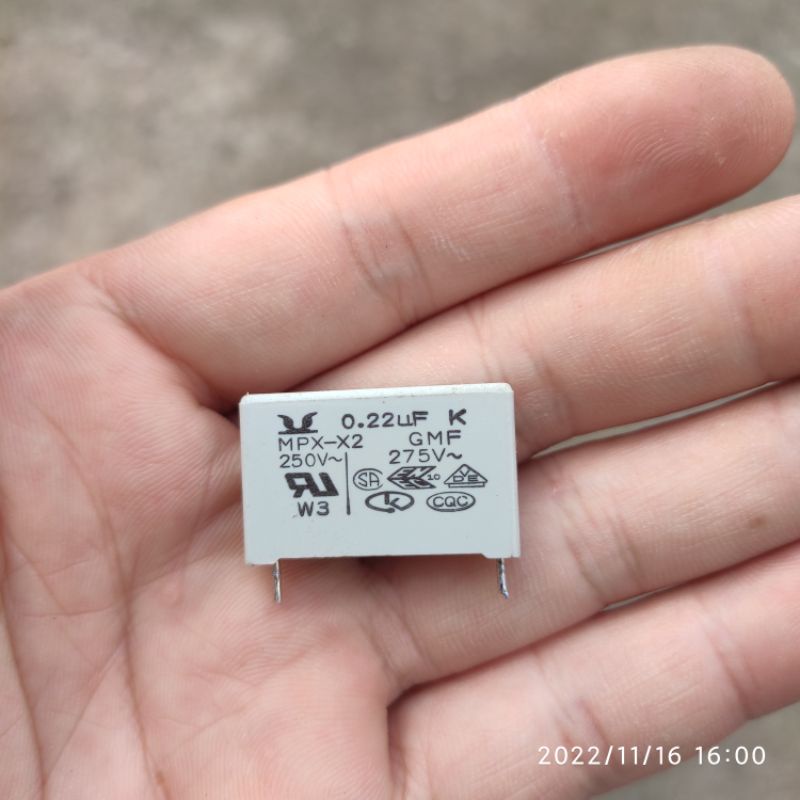Bộ 10 chiếc tụ 0,22uF 0,33uF 0,47uF 275VAC, tháo máy