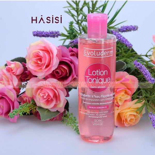 Nước Hoa Hồng Giữ Ẩm EVOLUDERM - Lotion Tonique Toning Lotion Sensitive Skin 250ml