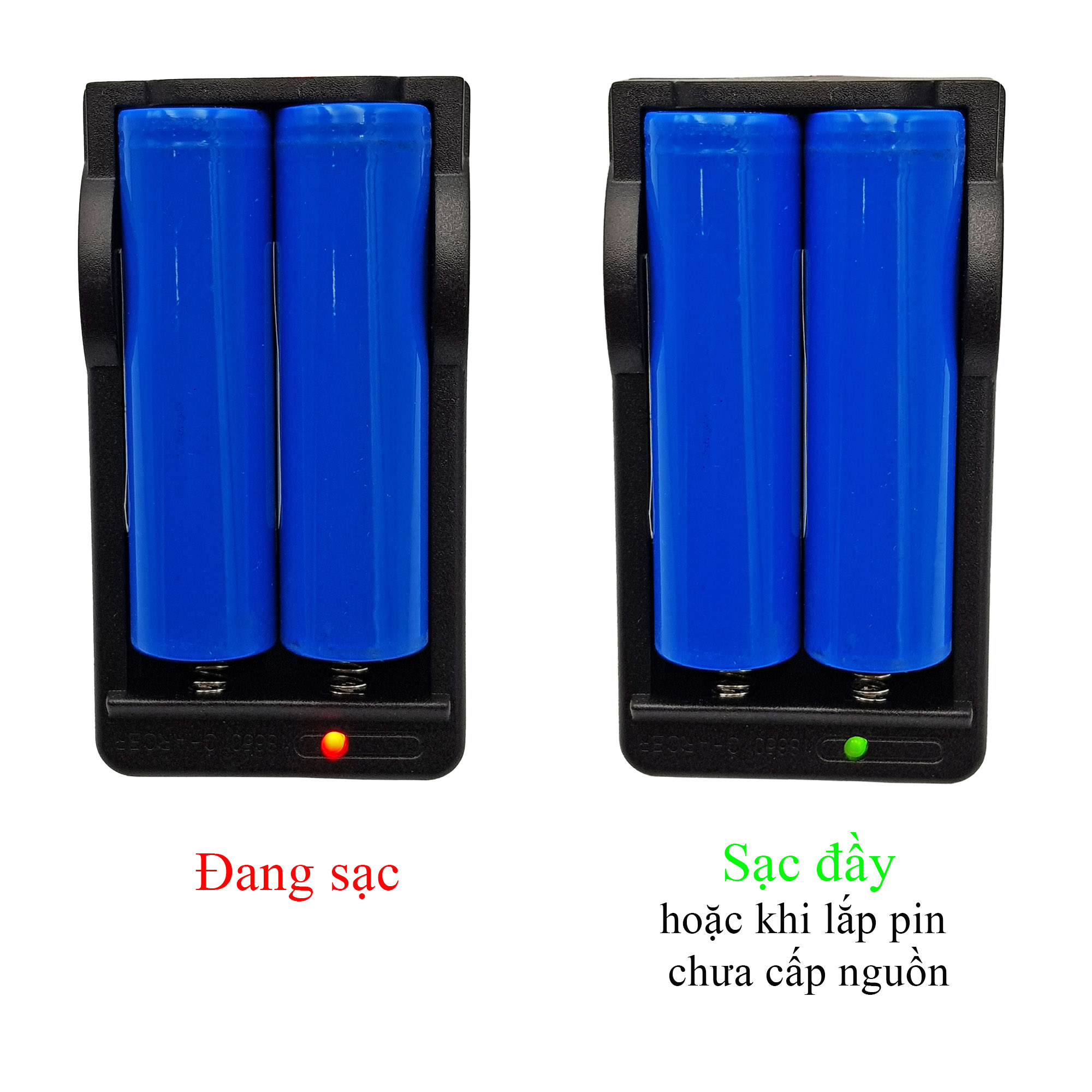 Bộ sạc 2 pin 18650