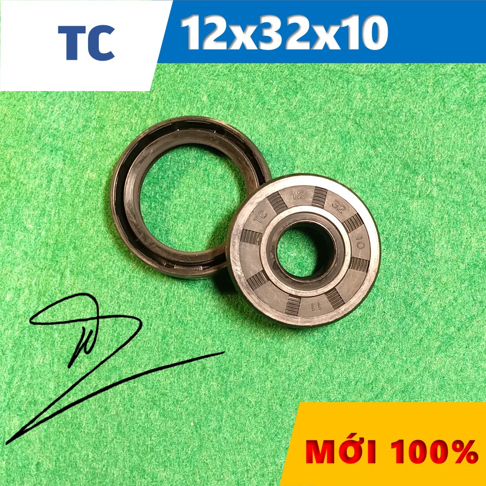Phớt dầu TC 12x32x10   (Chắn dầu / lò xo / Phớt ben / Oil seal TC 12*32*10)
