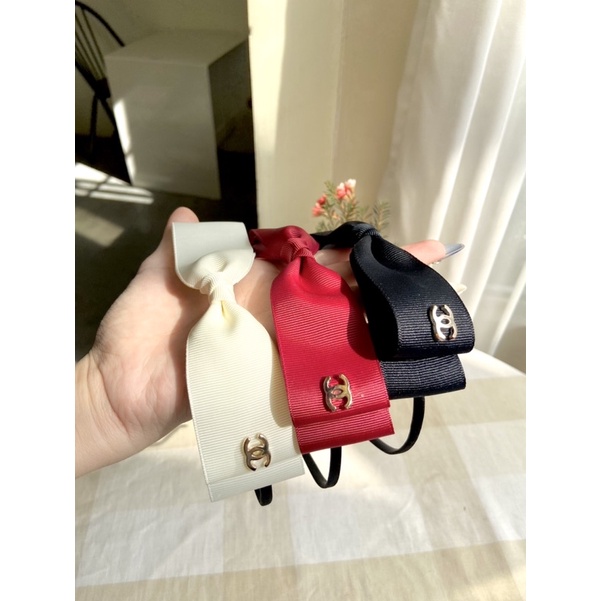 Băng đô cài tóc hình nơ đính charm mini, phụ kiện tóc BOT DORIS