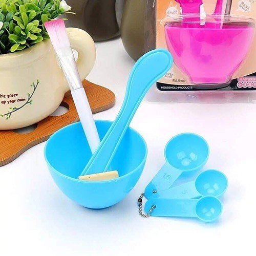 Bộ dụng cụ chén trộn mặt nạ 5 món ( Giao màu ngẫu nhiên )
