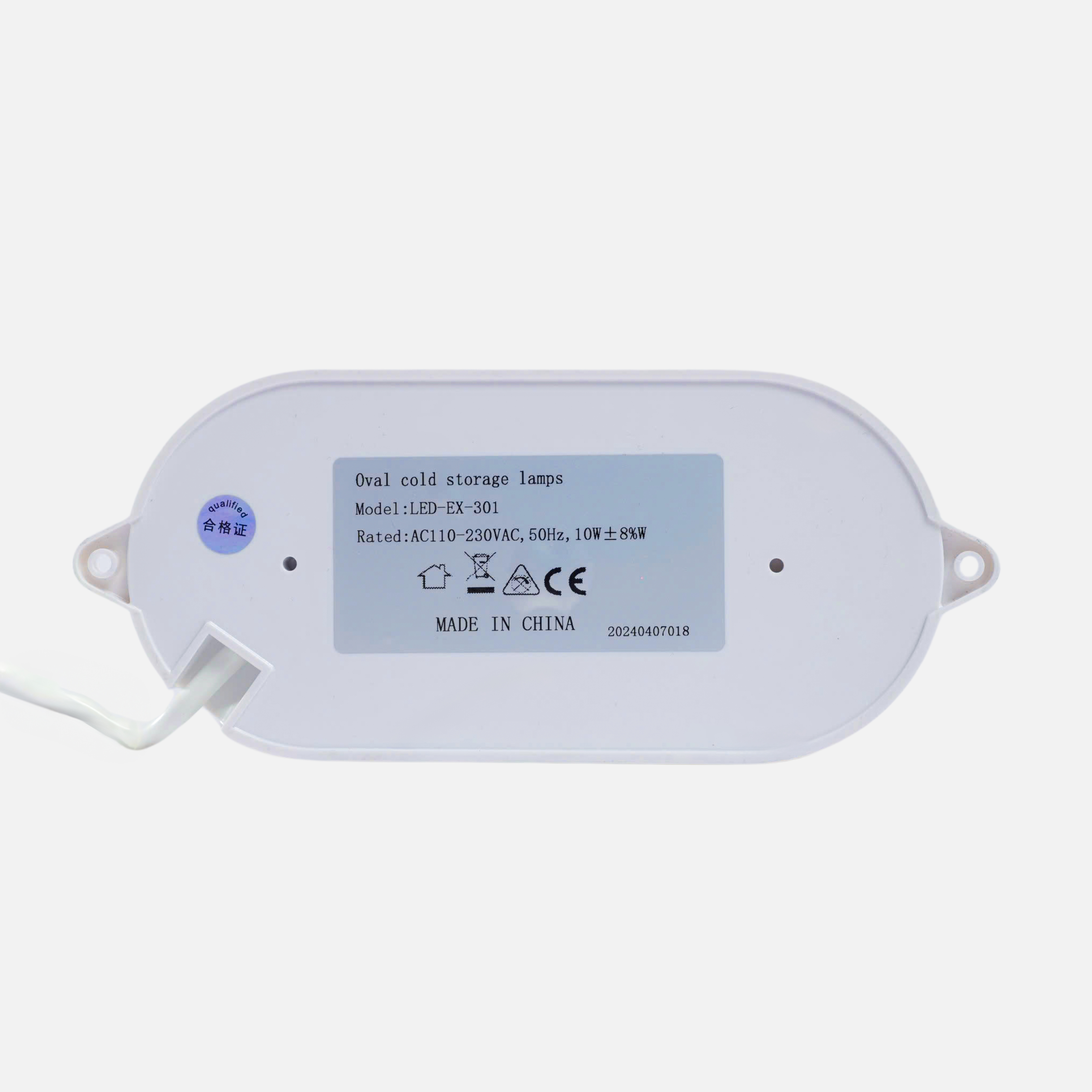ĐÈN LED KHO LẠNH OVAL 10W - Ánh sáng trắng