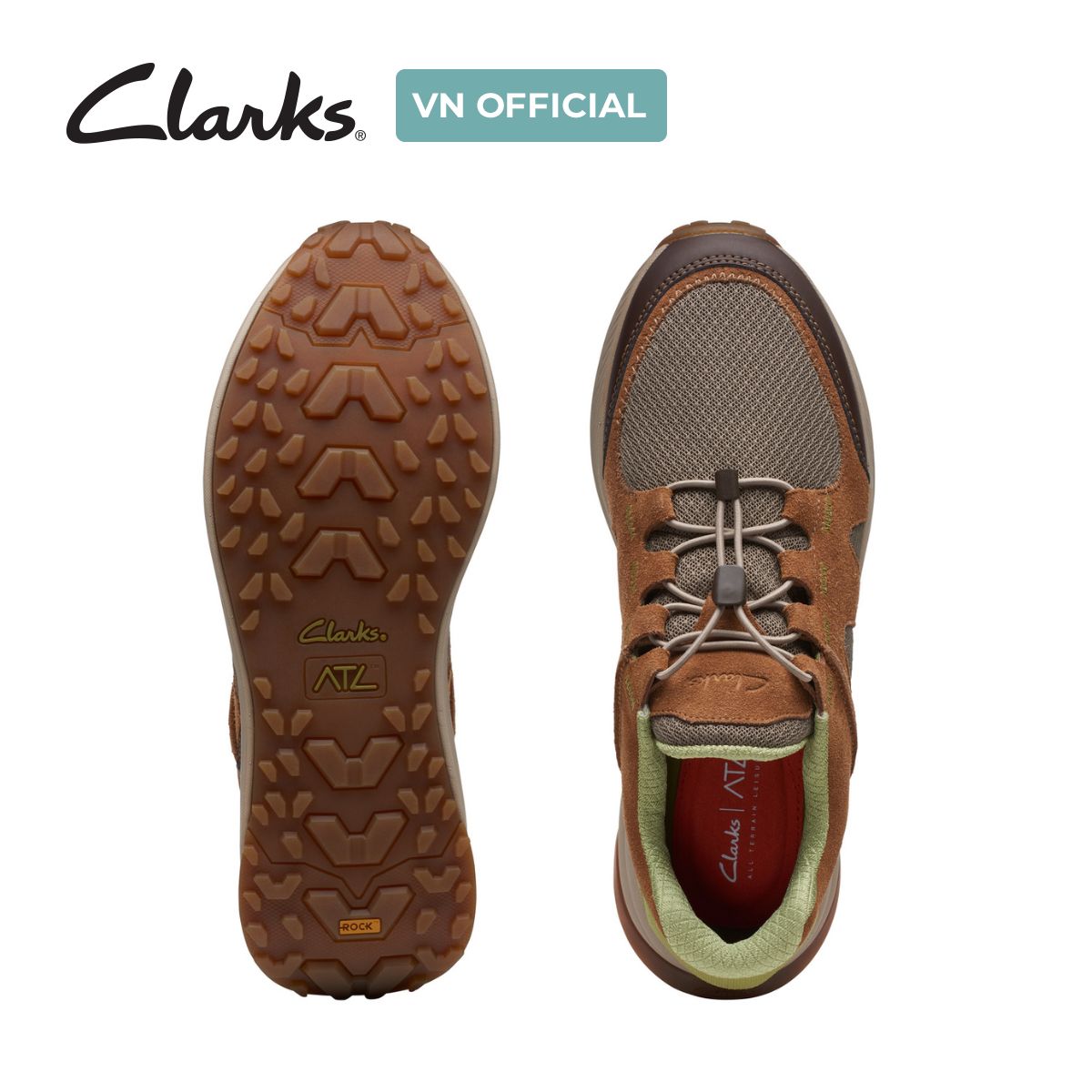 Giày Sneaker Da Lộn Nam Clarks - ATL Trail Walk