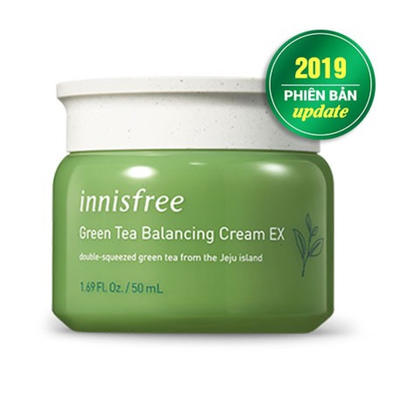 KEM DƯỠNG TRẮNG DA Trà Xanh Innisfree Green Tea Balancing Cream EX 5, Dưỡng Ẩm, Trắng Da- Skin 1991 giá rẻ