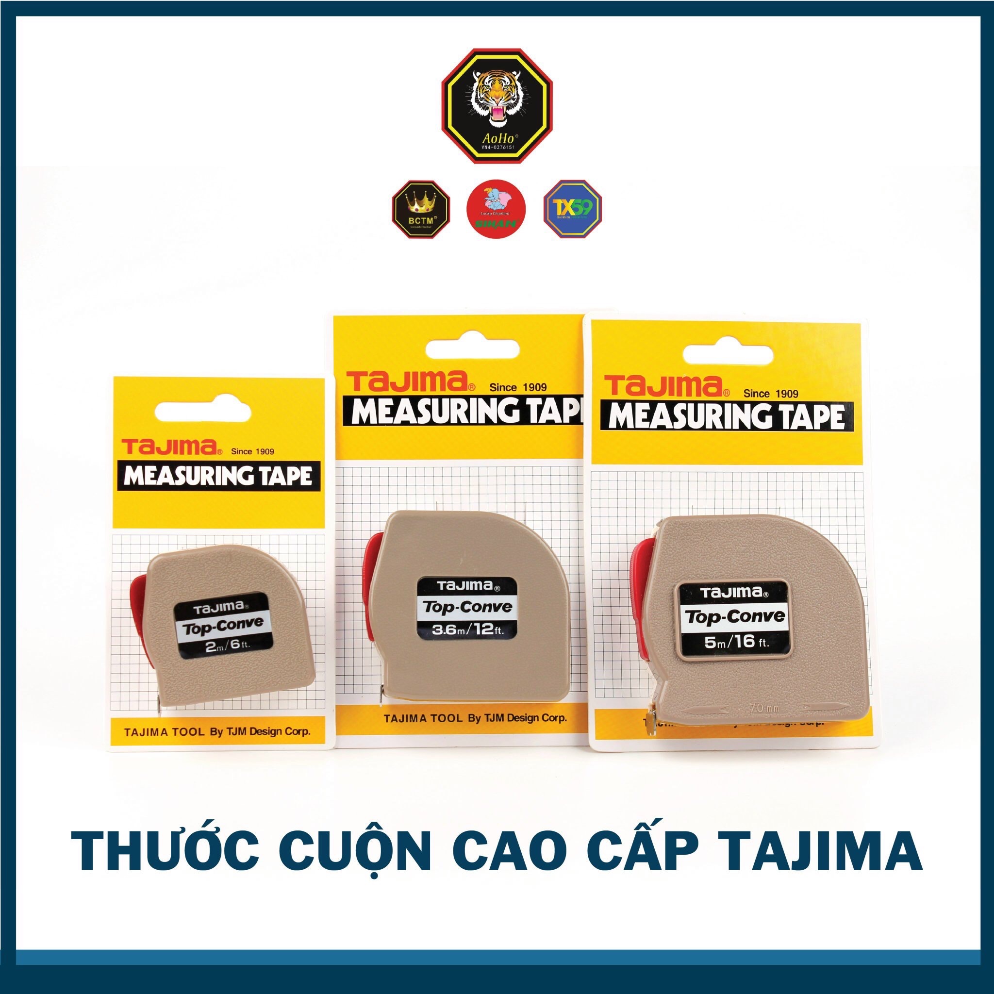 Thước dây tajima 2m/3m6/5m - thước đo gỗ - hàng chuẩn