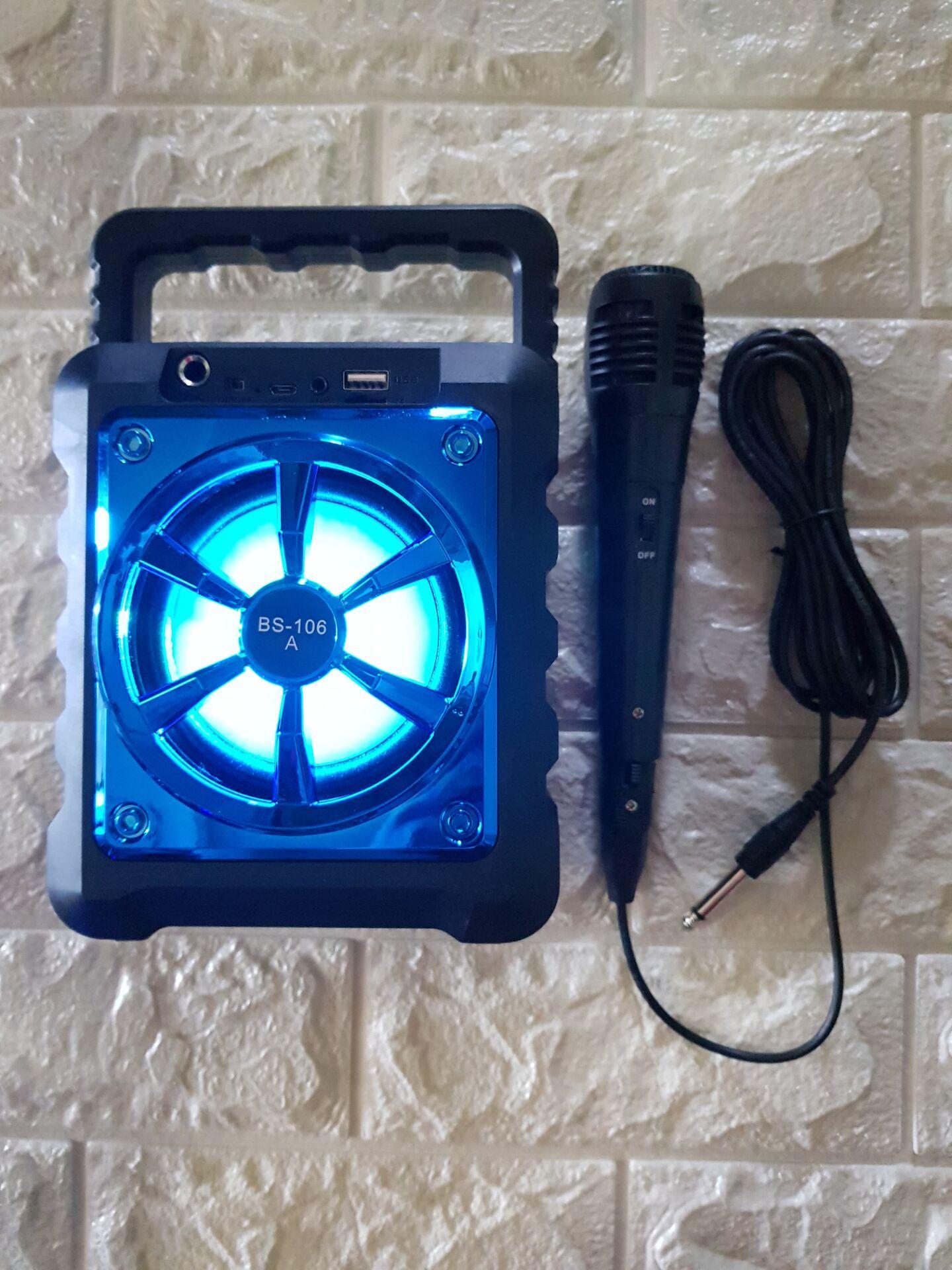 [HCM][TẶNG KÈM MIC] Loa karaoke BS-106A/106B tặng kèm micro có dây
