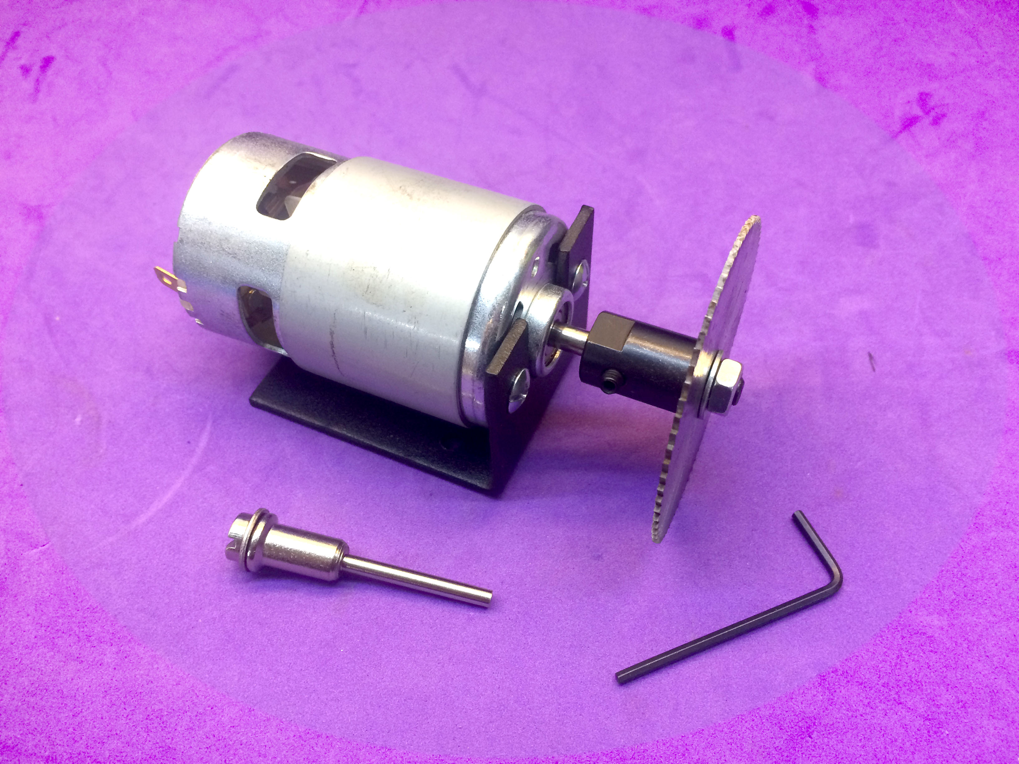 Bộ cưa bàn mini động cơ 775-12V 80w