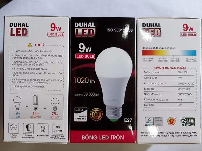 [HCM]Bóng đèn LED DUHAL 9W