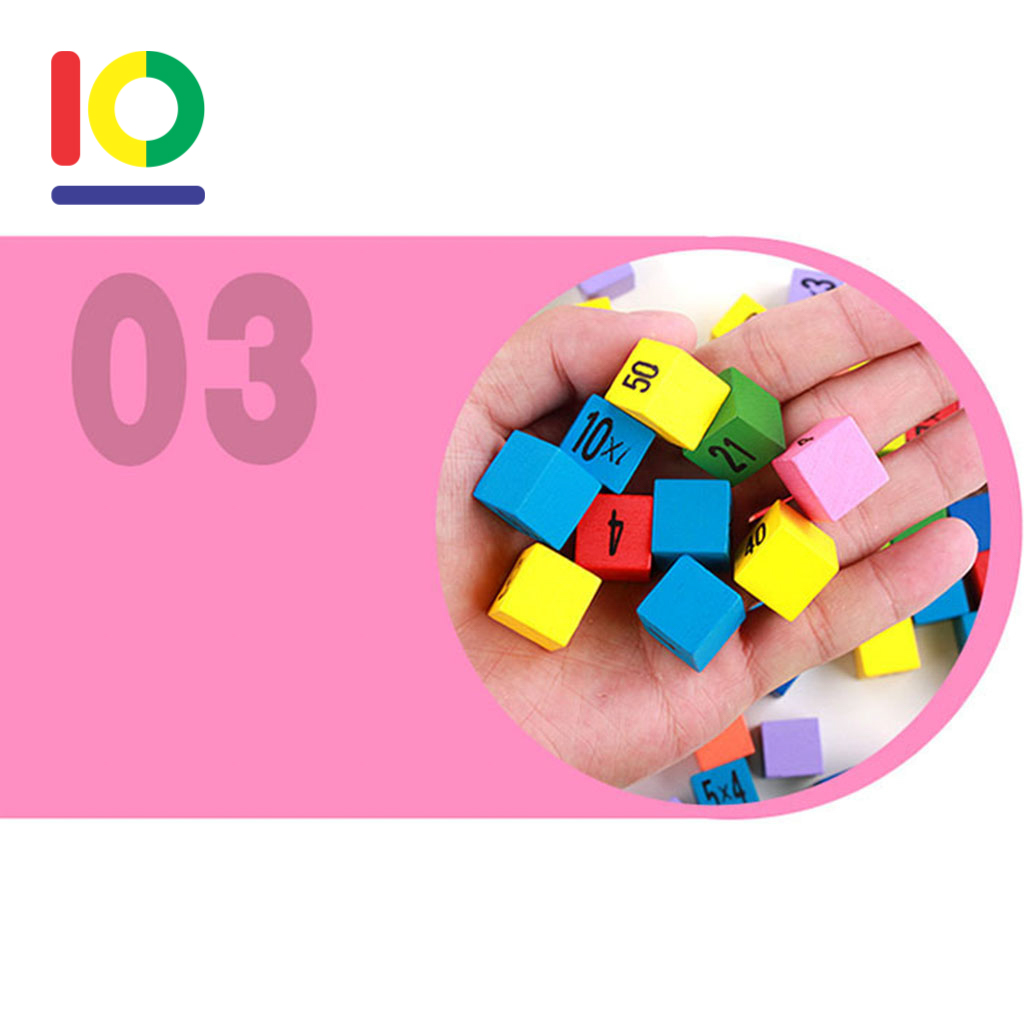 Đồ chơi bảng cửu chương từ 1 đến 10 cho bé [TH01]