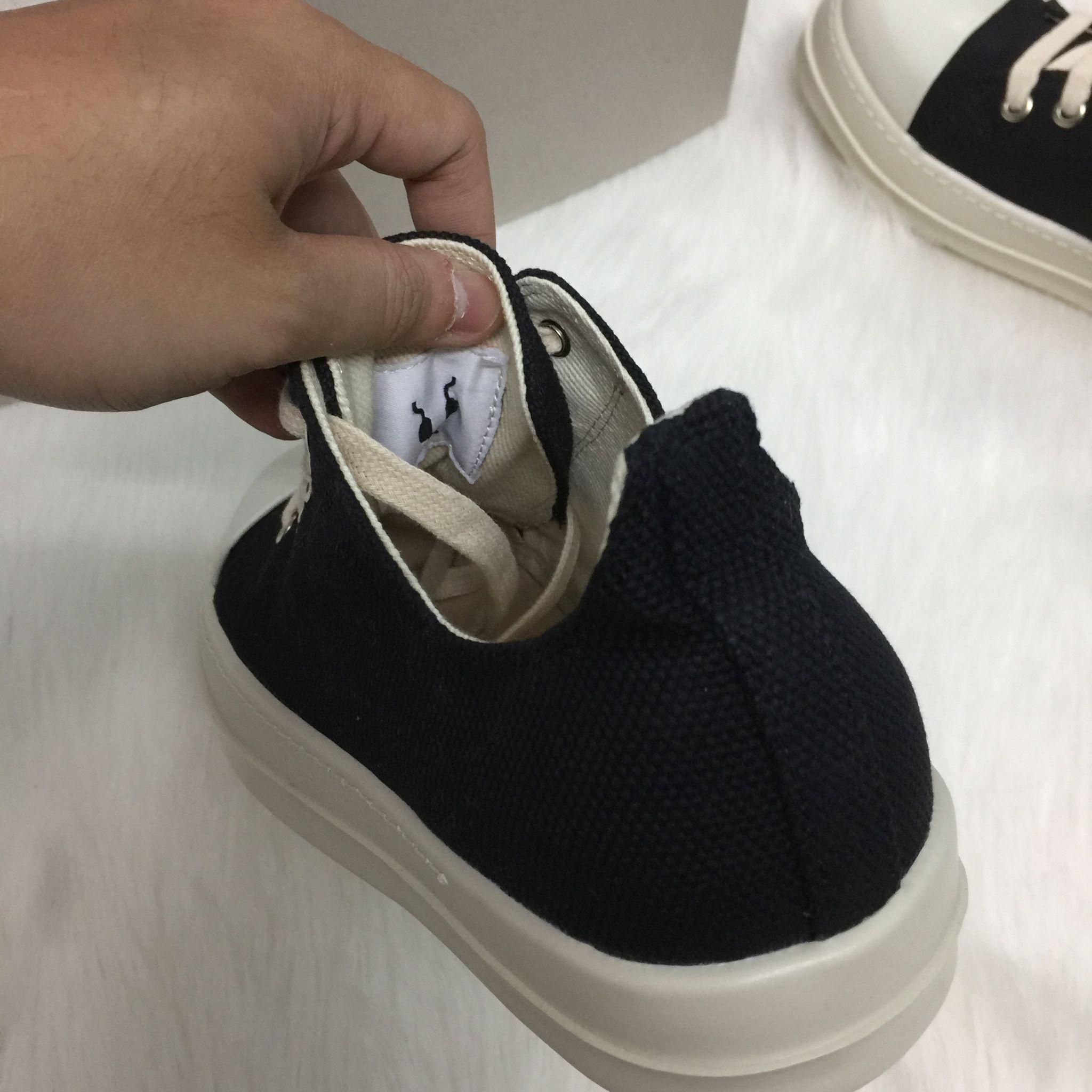 [Tặng Hộp & Tặng Tất] Giày Thể Thao Sneaker Rick Owen Cổ Thấp Đế Thơm - Nam Nữ