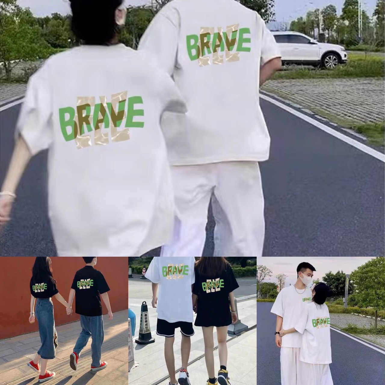 [FREESHIP] ÁO THUN ĐÔI NAM NỮ BRAVE, ÁO THUN NAM NỮ HOTHIT