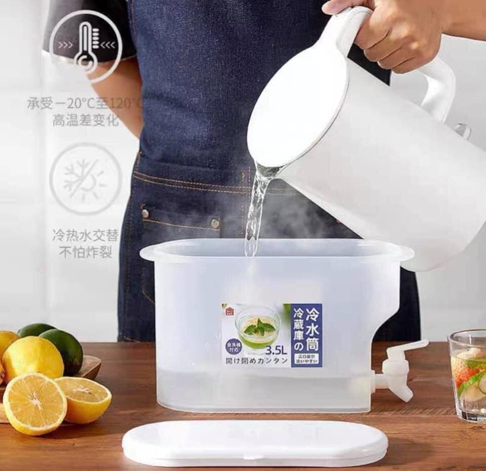 ❌BÌNH NƯỚC PHA TRÀ, NƯỚC TRÁI CÂY TRONG TỦ LẠNH 3.5L❌
