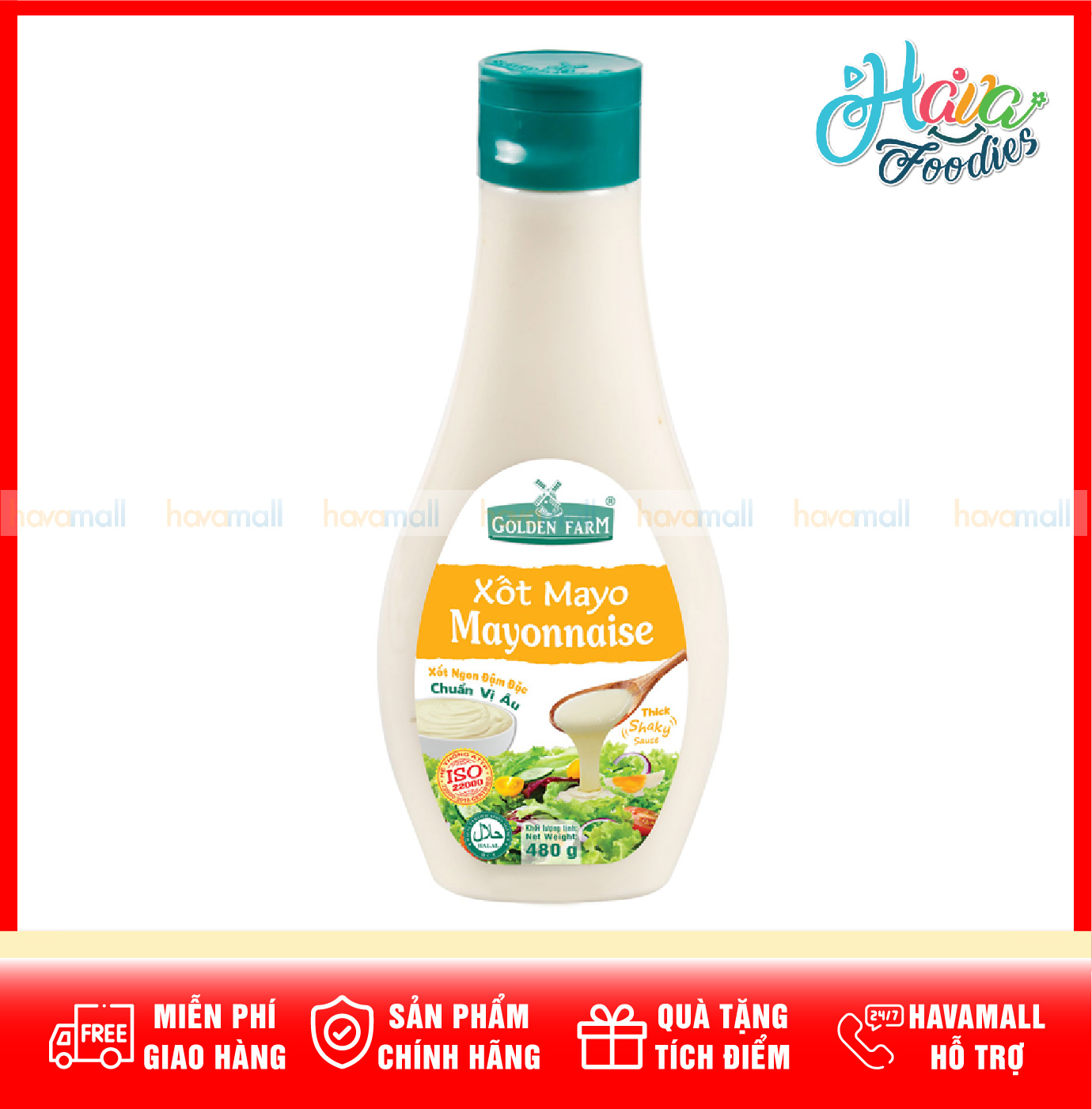 [HOÀN TIỀN MAX 10%][Phù hợp ăn kiê.ng] Sốt Salad Mayonnaise Golden Farm