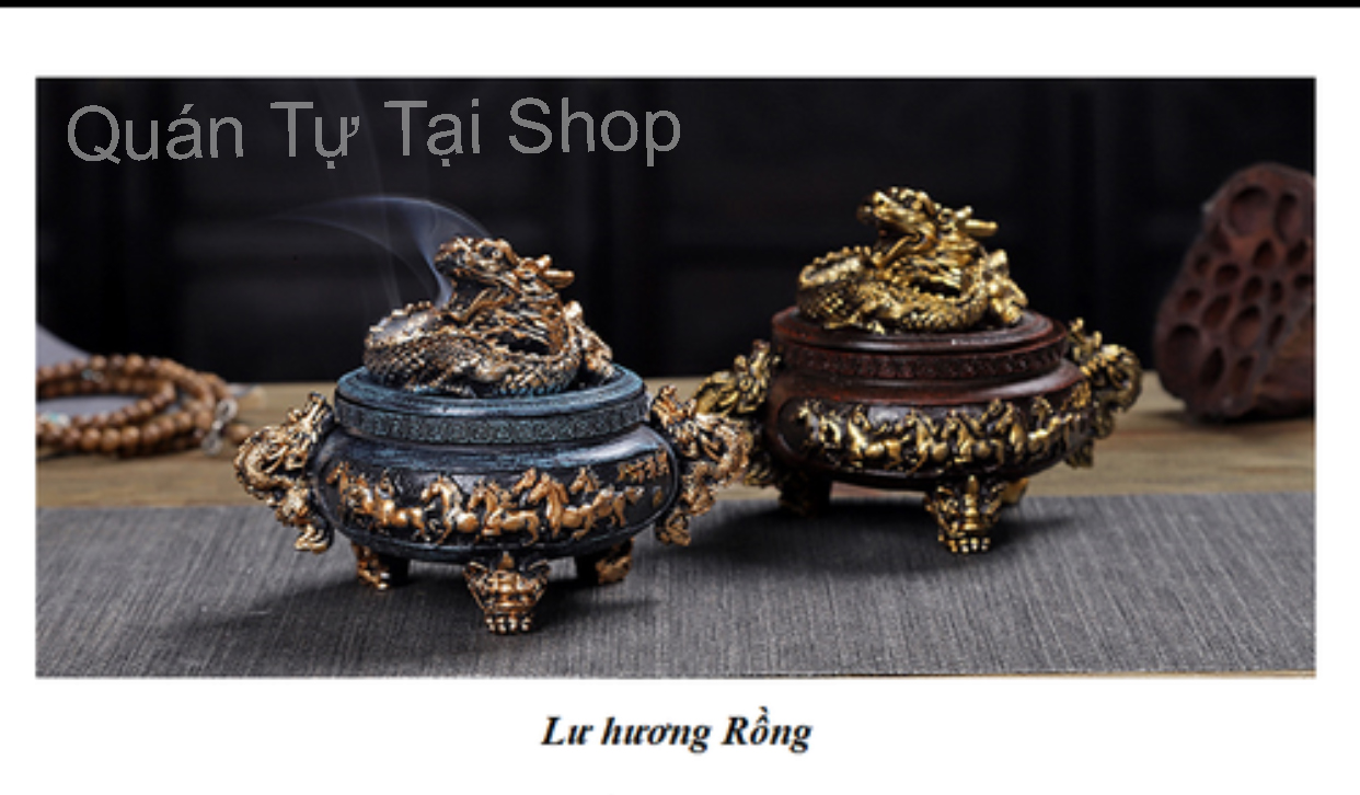 Lư hương đốt trầm vật phẩm phong thủy tâm linh