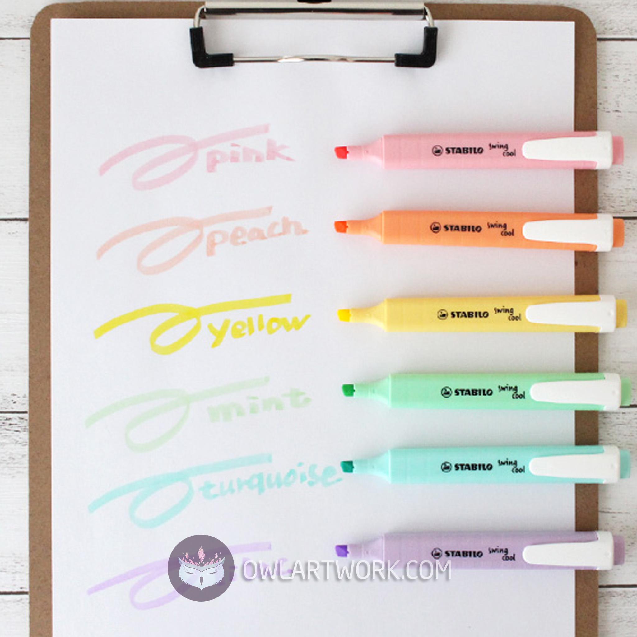 [HCM]Bút Dạ Đánh Dấu Stabilo Swing Cool Highlighter - Tone màu Pastel (Made In Germany)