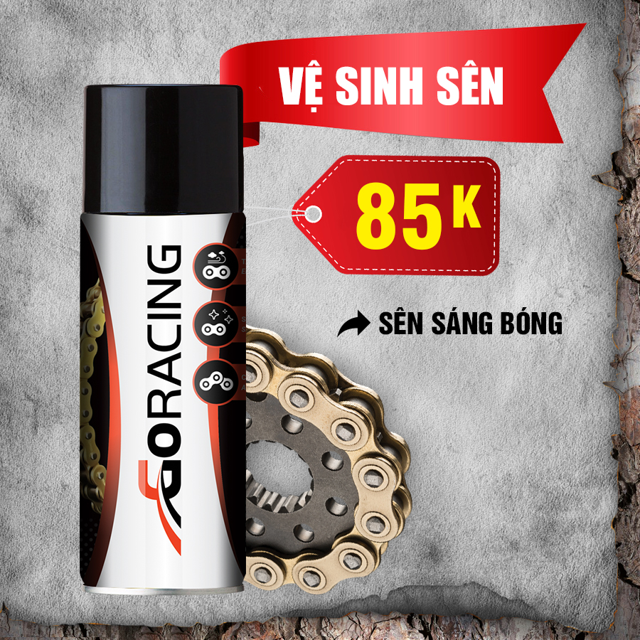 Chai xịt vệ sinh sên, rửa sên GoRacing 340002