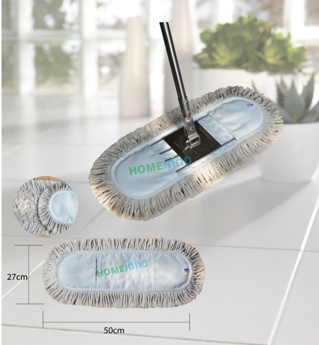 [HCM]Tấm Lau Bụi 50cm Homeinno