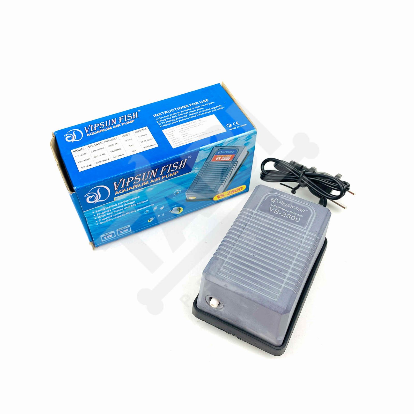 Máy sủi khí oxy 1 vòi vs-2800 - máy sủi khí hồ cá, bể cá