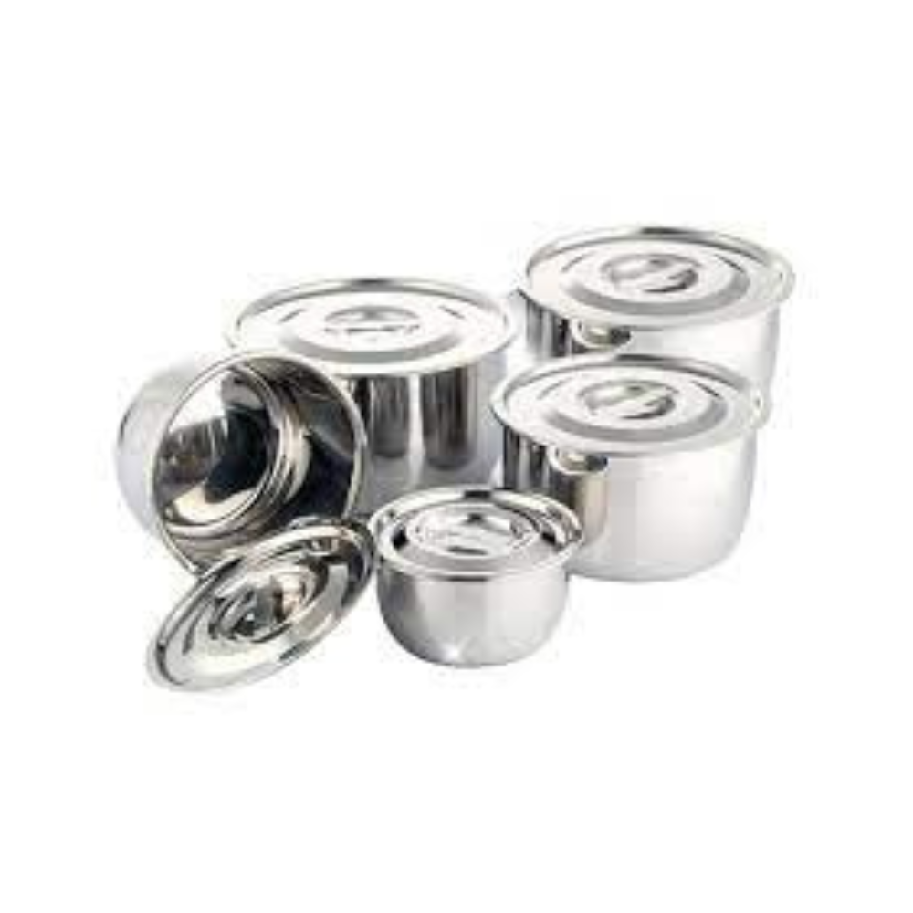 Bộ 5 Nồi Inox Đáy Từ 16-24cm