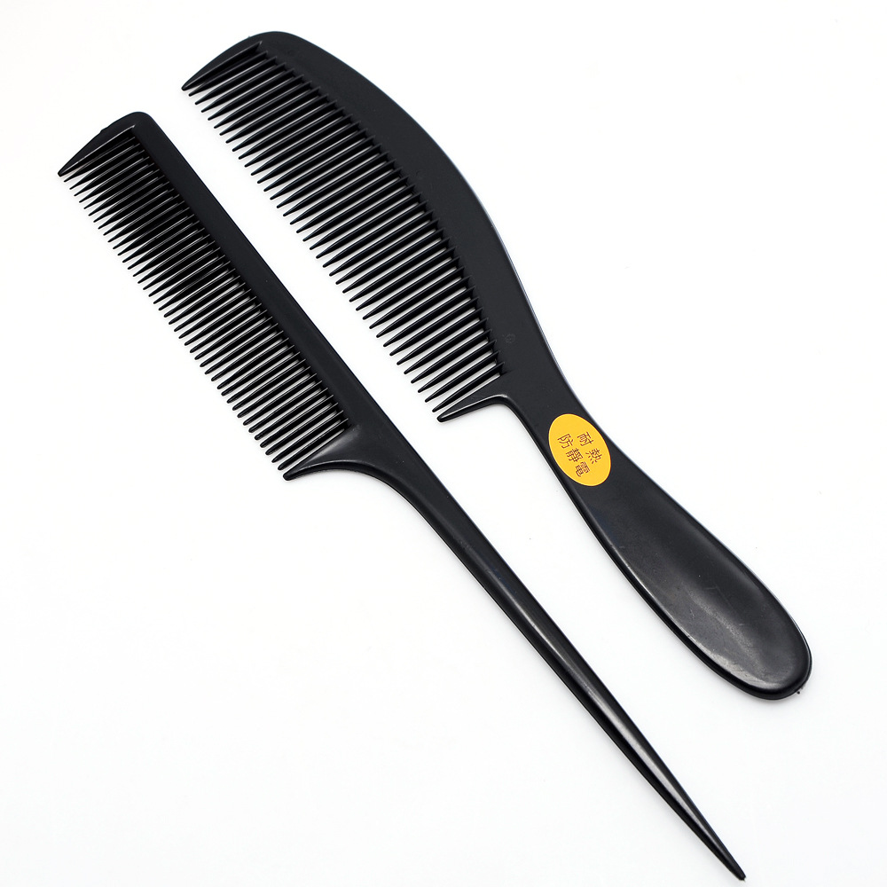 Heat-resistant comb combo, 2 styles for home and salon