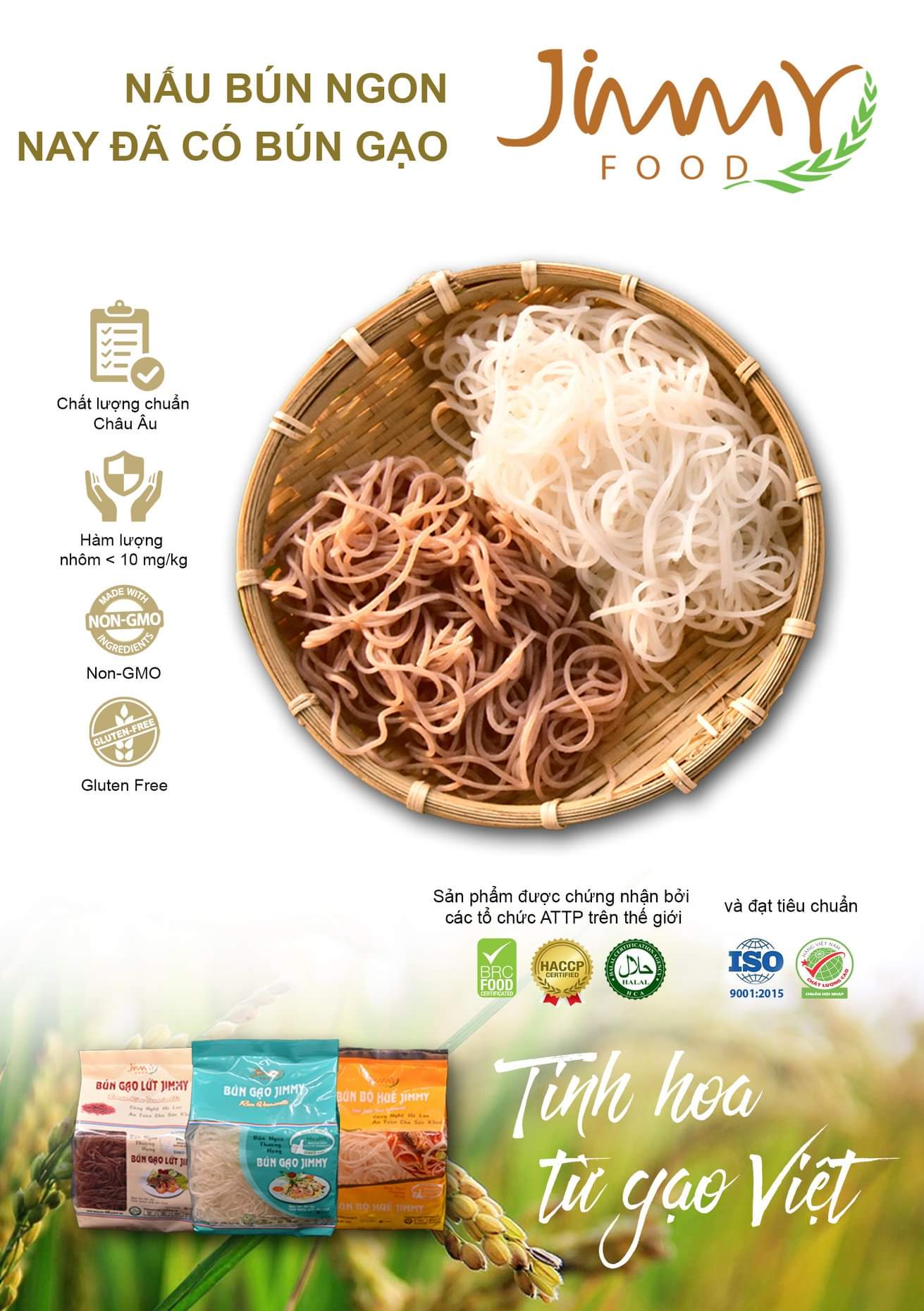 BÚN GẠO LỨT JIMMY 250g