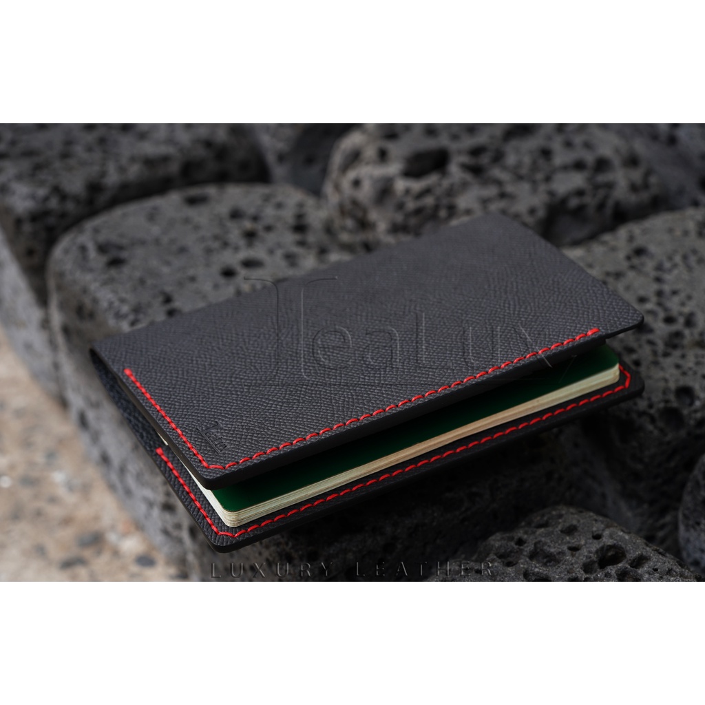 Ví DA Đựng Hộ Chiếu Da Epsom Handmade LEALUX Passport Wallet