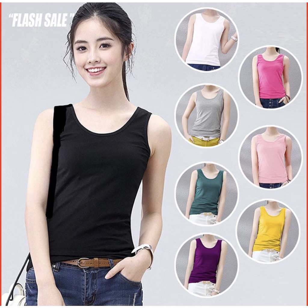 Áo thun nữ sát nách form ôm co dãn 4 chiều/ áo thun nữ mặc nhà thoáng mát